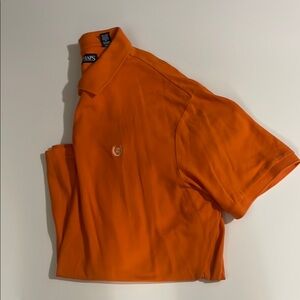 Chaps Orange Polo Shirt Vibrant 100% Cotton
